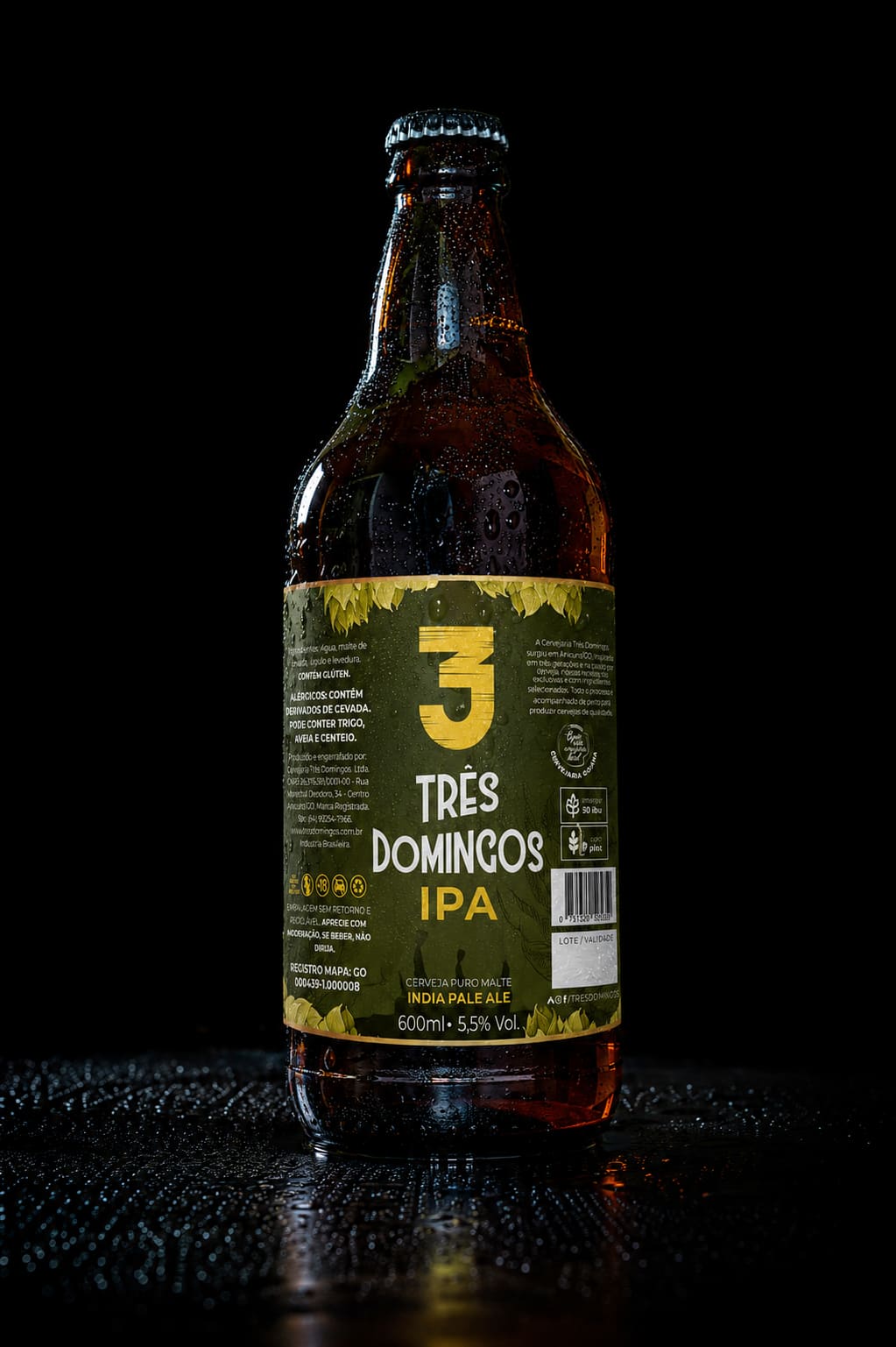 Garrafa de Três Domingos IPA